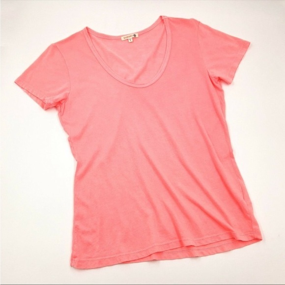 SUNDRY Pop Peach Bundle Shorts and T-Shirt Size 3 (L) NWT - Picture 3 of 8